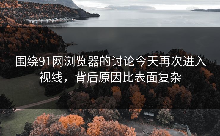 围绕91网浏览器的讨论今天再次进入视线，背后原因比表面复杂